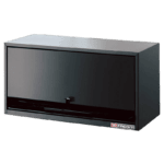 Grand Prix Racewear branded racing equipment storage box, black with a sleek design for motorsport gear organization.