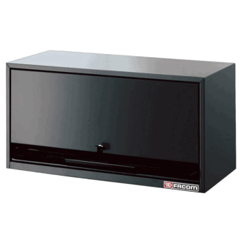 Grand Prix Racewear branded racing equipment storage box, black with a sleek design for motorsport gear organization.