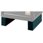 Close-up of Facom RWS Feet Black RWS-Feetbs, sturdy black rubber feet for tool storage units.