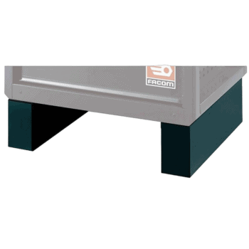 Close-up of Facom RWS Feet Black RWS-Feetbs, sturdy black rubber feet for tool storage units.