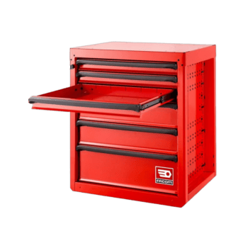 Facom RWS Low Unit 6 Drawers Red RWS-MBS6T for workshop storage and organisation.