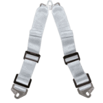 SCH49914 Schroth Twin T Type Crutch Strap - Silver