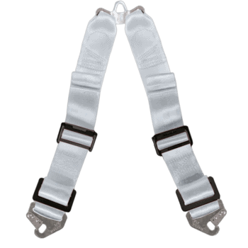 SCH49914 Schroth Twin T Type Crutch Strap - Silver