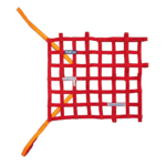 SPA002192FA-R Sparco Fabric Window Net - Red