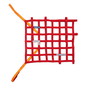 SPA002192FA-R Sparco Fabric Window Net - Red