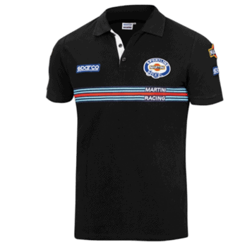 SPA01275MR Sparco Polo Replica Martin Racing - Black