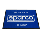 SPA099058 Sparco Welcome Mat - Black White
