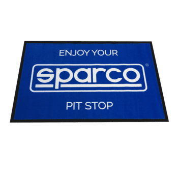 SPA099058 Sparco Welcome Mat - Black White