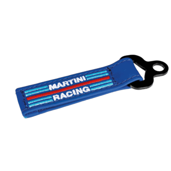 SPA099070MRAZ Sparco Martini Racing Leather Key Fob - Blue