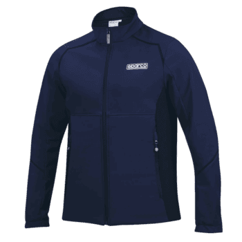 SPABMJ0028B Sparco Soft Shell Jacket - Navy Blue Black