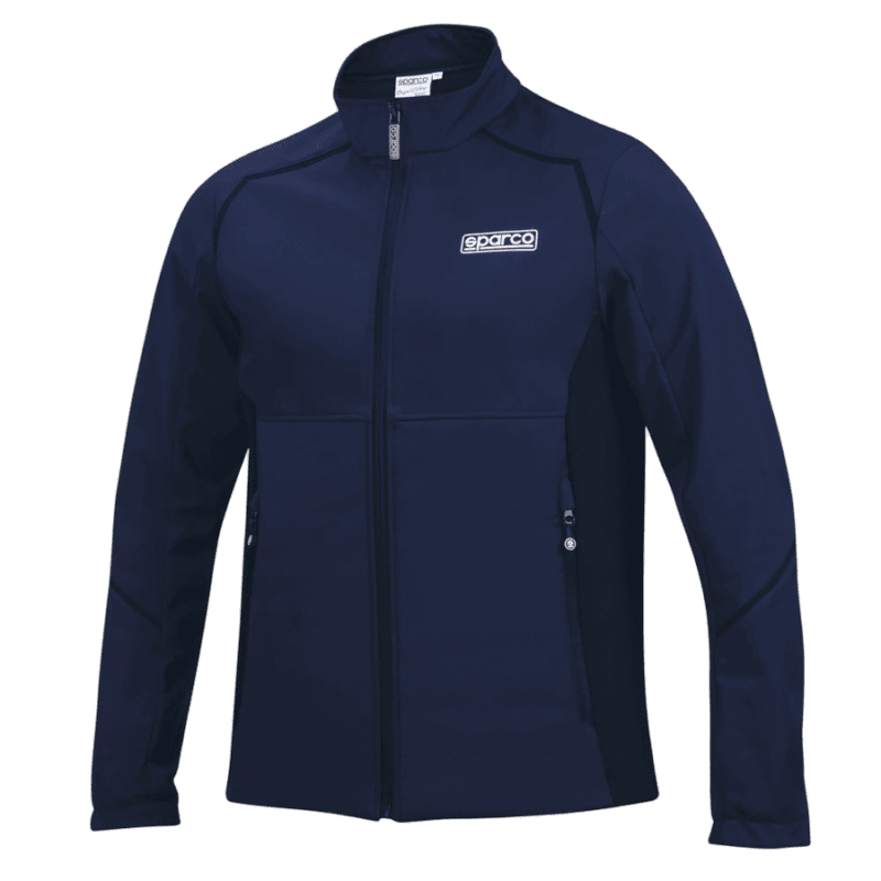 SPABMJ0028B Sparco Soft Shell Jacket - Navy Blue Black