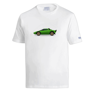 SPABML0087N0W10 Sparco Lancia Stratos T-Shirt - White