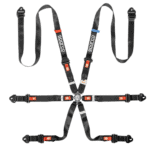 SPABRN0047B0K01 Sparco Pro H-9 Endurance 6 Point Harness - Black