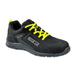 SPABTB0047B0E33 Sparco Practice Advanced S1PS ESD Safety Shoes - Dark Grey Fluro Yellow