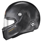 Carbon fibre racing helmet from Grand Prix Racewear, designed for motorsport safety and performance.