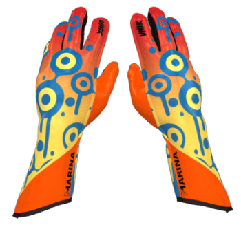 OMP KS Art Custom Design Kart Rally Gloves