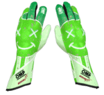 OMP KS Art Custom Design Kart Gloves - Green