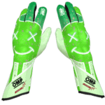 OMP KS Art Custom Design Kart Gloves - Green