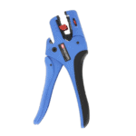 Blue and black Facom stripping plier with adjustable jaw for precise wire stripping, suitable for electrical work.