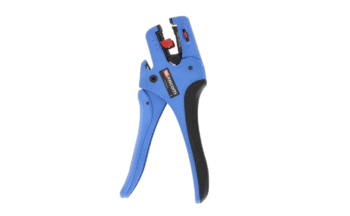 Blue and black Facom stripping plier with adjustable jaw for precise wire stripping, suitable for electrical work.