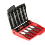 Facom 10 50mm-Bit Box E.611pb containing various screwdriver bits in a red case.