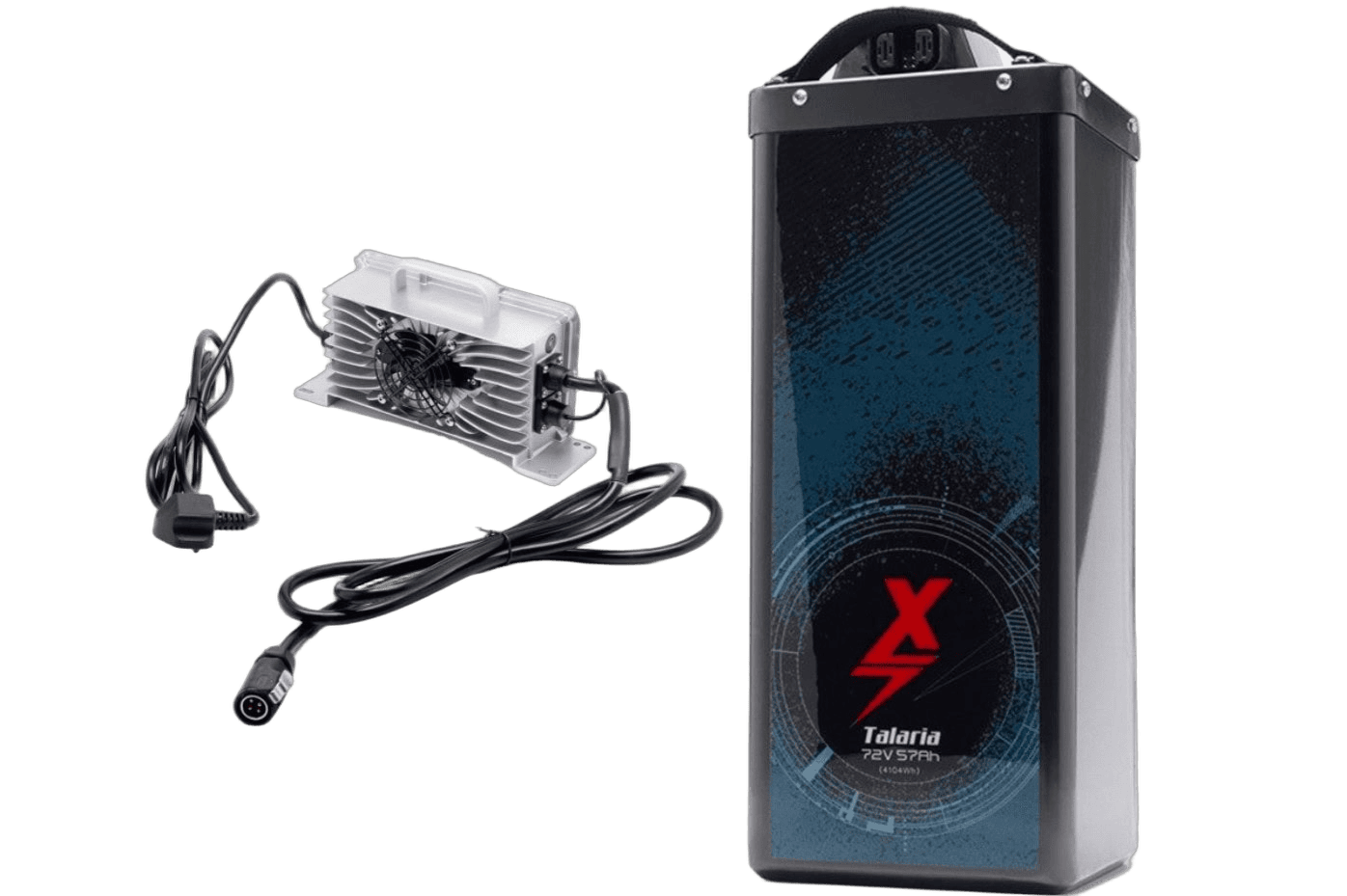 Screenshot 2024-06-19 at 16.37.36 EBMX Talaria upgrade kit with 72V 57Ah battery and charger for electric motocross bikes.