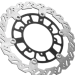 Full-E Charged Front Oversize Floating Brake Disc for Ultra Bee, high-performance motorcycle brake component.