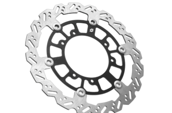 Full-E Charged Front Oversize Floating Brake Disc for Ultra Bee, high-performance motorcycle brake component.