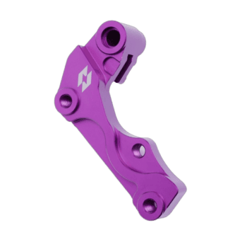 Purple racing bike derailleur part from Grand Prix Racewear, designed for high-performance cycling.