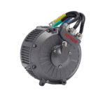 Grand Prix Racewear motor with encoder for electric vehicles, featuring a compact design and multiple wiring connections.