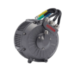 Grand Prix Racewear motor with encoder for electric vehicles, featuring a compact design and multiple wiring connections.