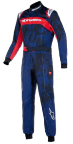 Alpinestars KMX-9 V3 S Kart Suit Graphic 5 - Navy Blue / Red