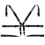 Sparco 6 Points 2" Single-Seater Formula H-7 Harness-Black