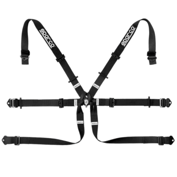 Sparco 6 Points 2" Single-Seater Formula H-7 Harness-Black