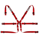 Sparco 6 Points 2 Single-Seater Formula H-7 Harness-Red