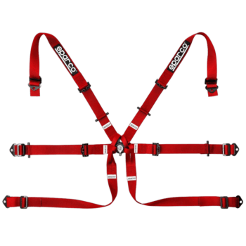 Sparco 6 Points 2 Single-Seater Formula H-7 Harness-Red