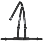Sparco Club H-3 3 Point Harness-Black