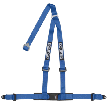 Sparco Club H-3 3 Point Harness-Blue
