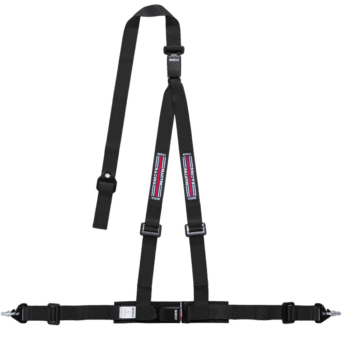 Sparco Club H-3M 3 Point Double Release Martini Racing Harness-Black