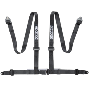 Sparco Club H-4 4 Point Harness - Bolt In-Black