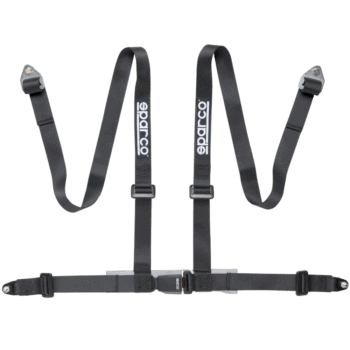Sparco Club H-4 4 Point Harness - Bolt In-Black