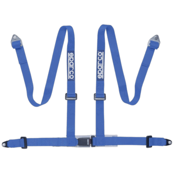 Sparco Club H-4 4 Point Harness - Bolt In-Blue