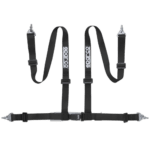 Sparco Club H-4M 4 Point Harness - Clip In-Black
