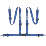 Sparco Club H-4M 4 Point Harness - Clip In-Blue