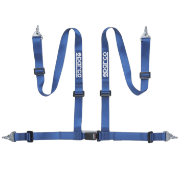 Sparco Club H-4M 4 Point Harness - Clip In-Blue