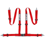Sparco Club H-4M 4 Point Harness - Clip In-Red