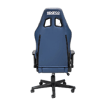 Sparco racing seat in blue with black accents, designed for motorsport safety and comfort, suitable for race cars and simulators.