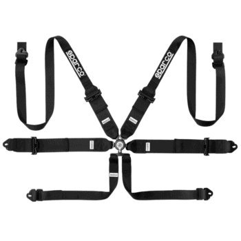 Sparco Competition 6 Points Touring Harness-Black