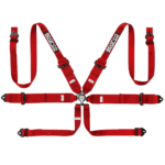 Sparco Competition 6 Points Touring Harness-Red