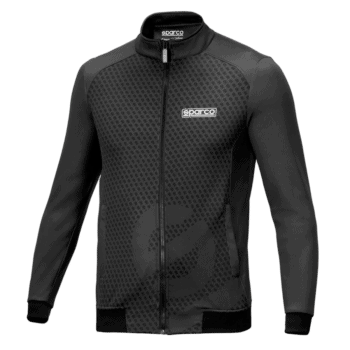 Sparco Full Zip Printed Sweatshirt - Black